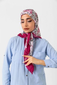 Soft Eşarp - Çiçek Desenli