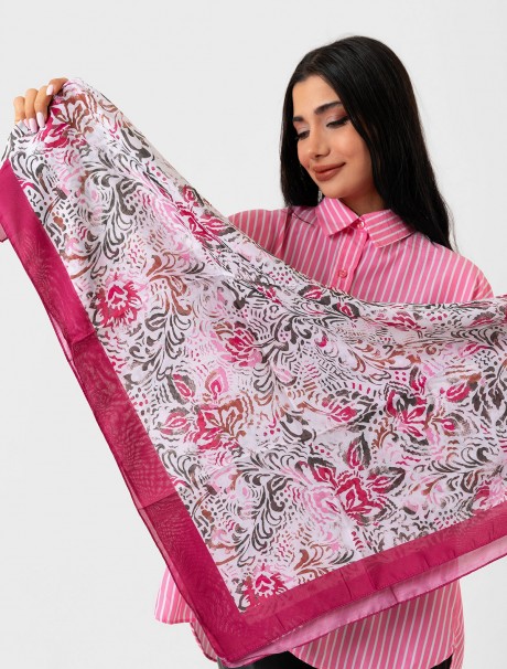 Soft Eşarp - Çiçek Desenli
