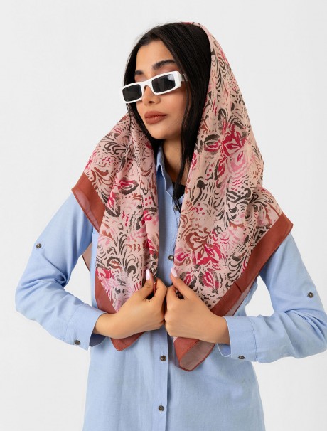 Soft Eşarp - Çiçek Desenli