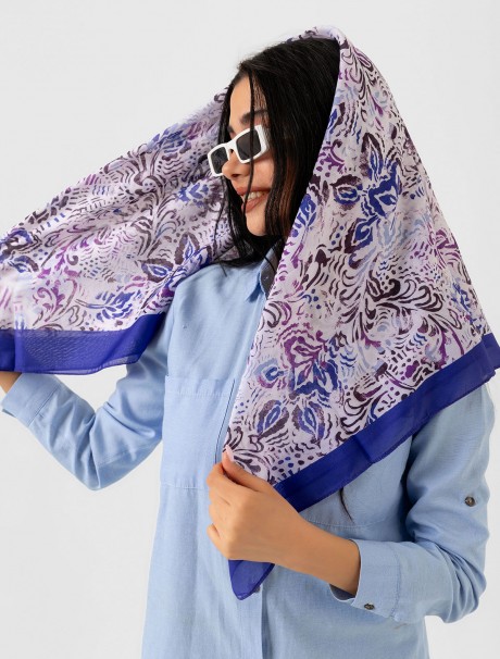 Soft Eşarp - Çiçek Desenli