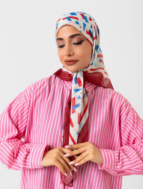 Soft Eşarp - Dikdörtgen Desen
