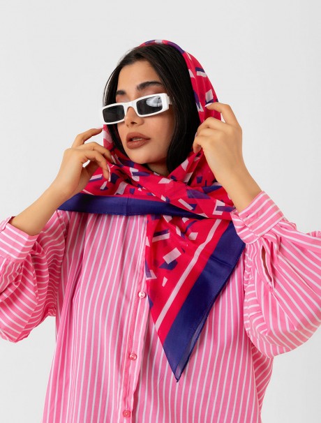Soft Eşarp - Dikdörtgen Desen
