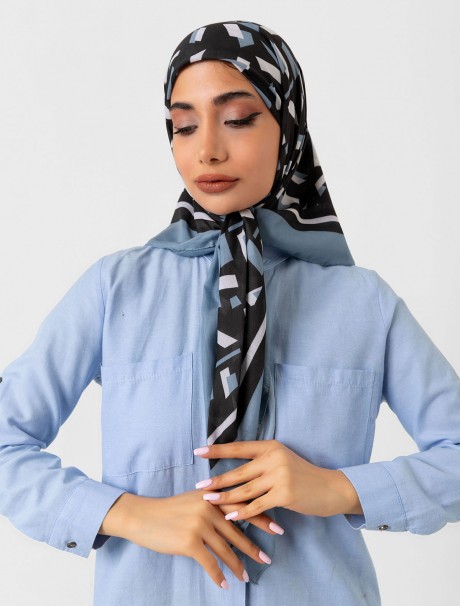 Soft Eşarp - Dikdörtgen Desen