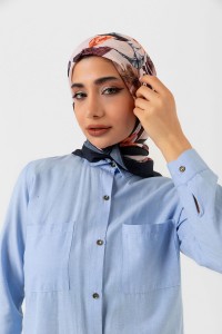 Soft Eşarp - Yaprak Desen