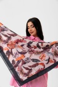 Soft Eşarp - Yaprak Desen