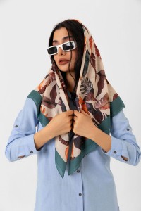 Soft Eşarp - Yaprak Desen