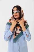 Soft Eşarp - Yaprak Desen