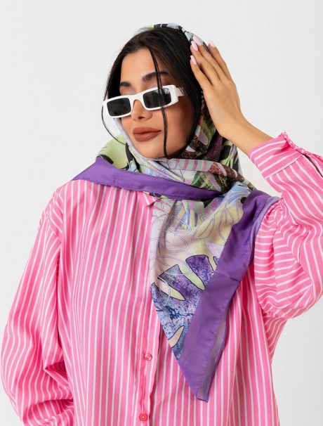 Soft Eşarp - Yaprak Desen