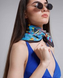 Balık Desen Fular Bandana