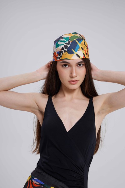 Çiçek ve Yaprak Desen Fular Bandana
