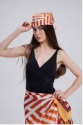 Çizgi Desen Fular Bandana