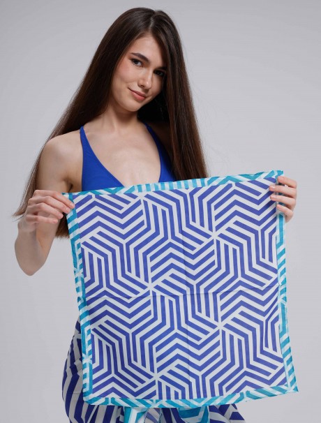 Çizgili Desen Fular Bandana