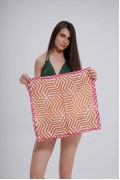 Çizgili Desen Fular Bandana