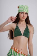 Çizgili Desen Fular Bandana