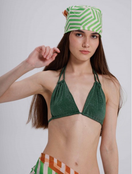 Çizgili Desen Fular Bandana