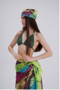 Etnik ve Güneş Desen Fular Bandana