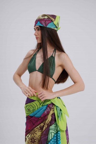 Etnik ve Güneş Desen Fular Bandana