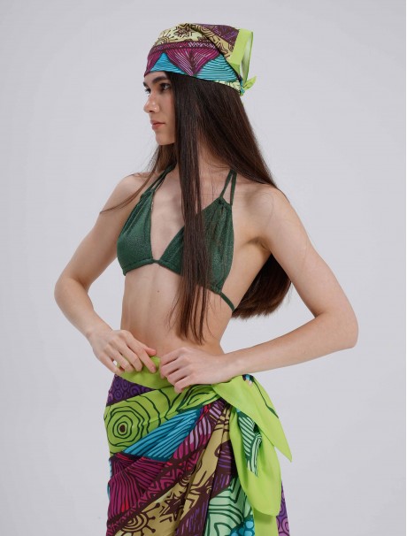 Etnik ve Güneş Desen Fular Bandana