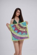 Etnik ve Güneş Desen Fular Bandana