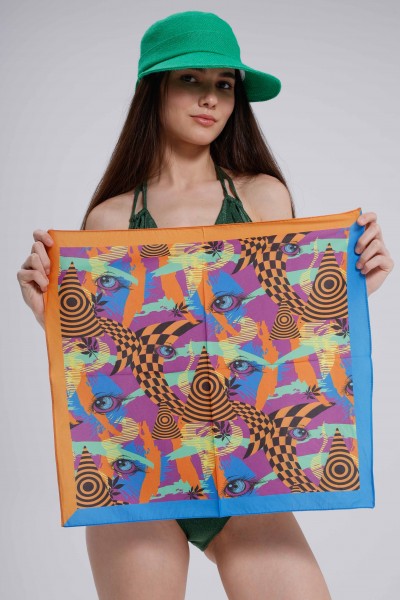 Göz Desen Fular Bandana