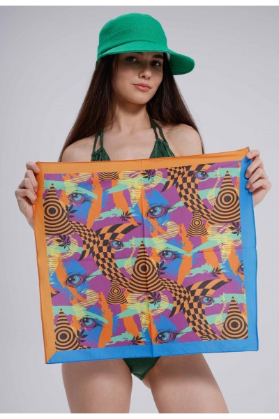 Göz Desen Fular Bandana