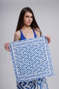 Küçük Çizgi Desen Fular Bandana