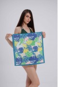 Renkli Yaprak Desen Fular Bandana