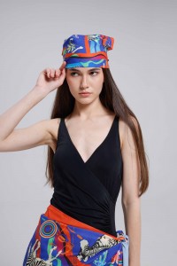 Zürafa Ve Zebra Desen Fular Bandana