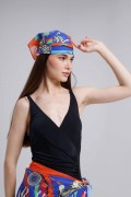 Zürafa Ve Zebra Desen Fular Bandana