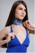 Deniz Figürlü Desen Fular Bandana
