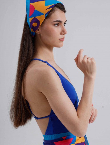 Renkli Geometrik Desen Fular Bandana