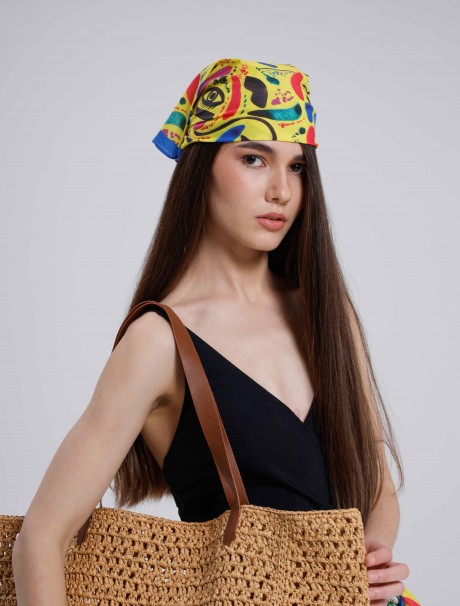 Yüz Desen Fular Bandana