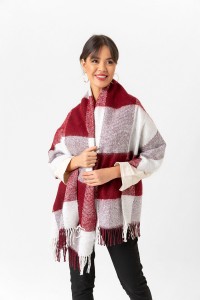 Kadın Buklet Şal - Kalın & Yün 180 x 60 Cm