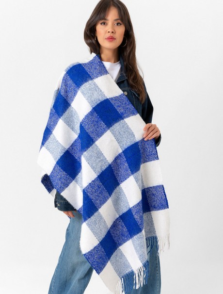 Kadın Buklet Şal - Kalın & Yün 180 x 60 Cm