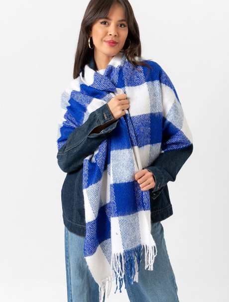 Kadın Buklet Şal - Kalın & Yün 180 x 60 Cm