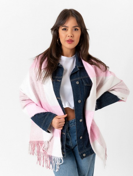 Kadın Buklet Şal - Kalın & Yün 180 x 60 Cm