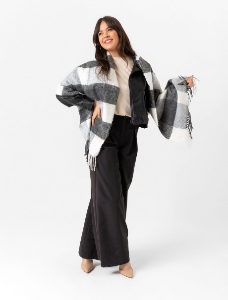 Kadın Buklet Şal - Kalın & Yün 180 x 60 Cm