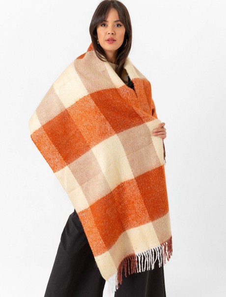 Kadın Buklet Şal - Kalın & Yün 180 x 60 Cm