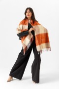 Kadın Buklet Şal - Kalın & Yün 180 x 60 Cm