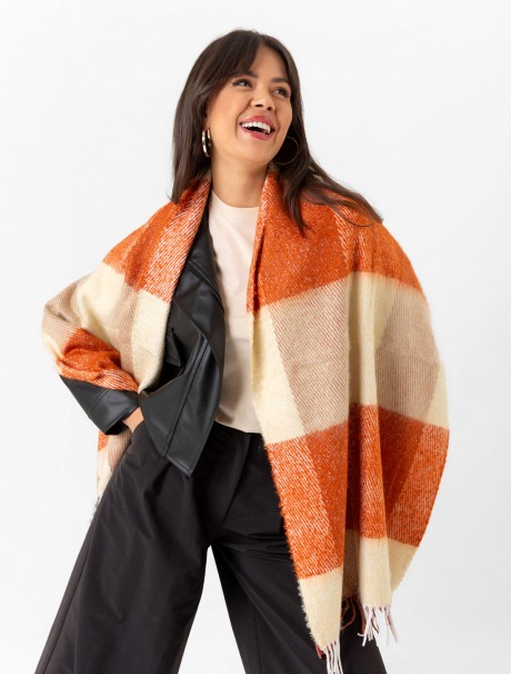 Kadın Buklet Şal - Kalın & Yün 180 x 60 Cm