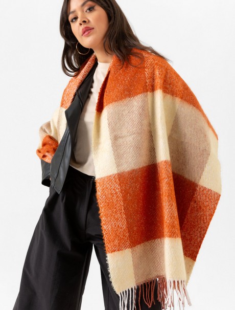 Kadın Buklet Şal - Kalın & Yün 180 x 60 Cm