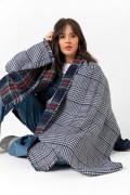 Çift Taraflı İskoç Ekose Desenli Şal