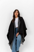 Çift Taraflı Omuz Şal Panço