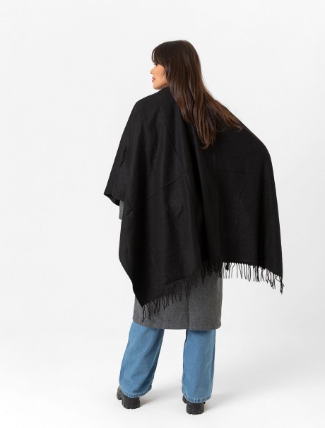 Çift Taraflı Omuz Şal Panço