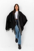 Çift Taraflı Omuz Şal Panço