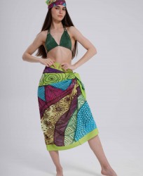 Etnik ve Güneş Desen Pareo İç Göstermez 95x145