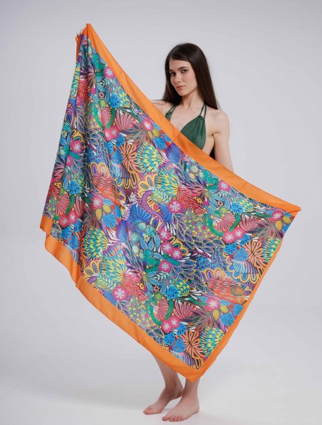 Deniz Motifli Desen Pareo Iç Göstermez 95x145