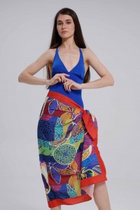 Tukan Kuşu Desen Pareo İç Göstermez 95x145