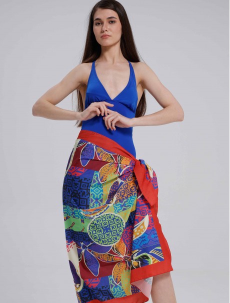 Tukan Kuşu Desen Pareo İç Göstermez 95x145