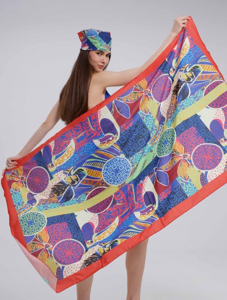 Tukan Kuşu Desen Pareo İç Göstermez 95x145